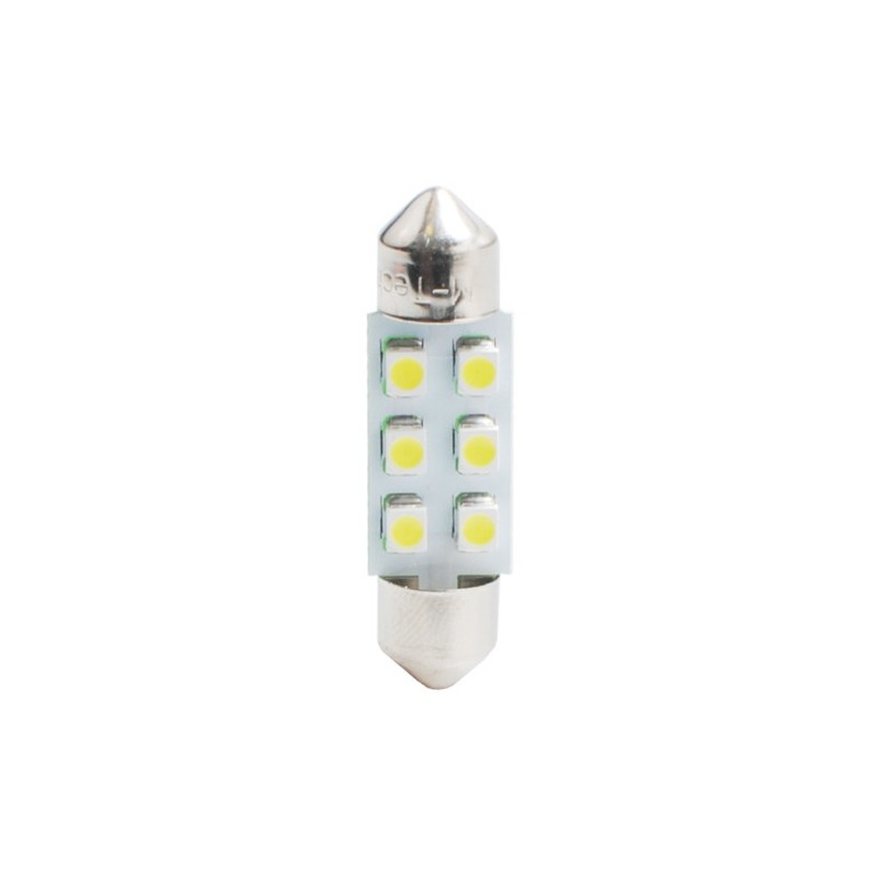 6468000501035 LED L028 C5W 36mm 6xSMD3528 12V Blanc (Polarisée)