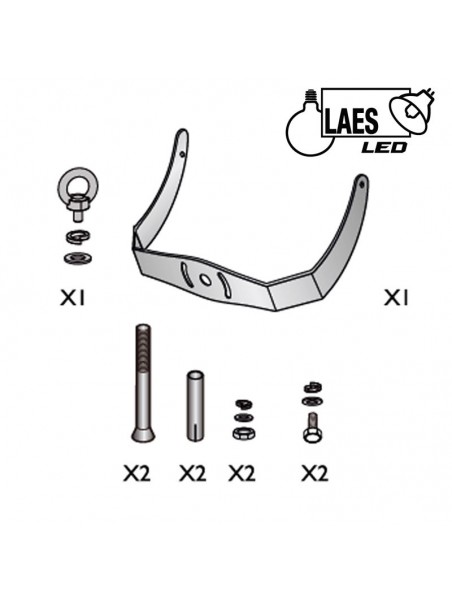 A232400990683 Kit de fixation étrier pour Highbay ufo 160w 200w LAES