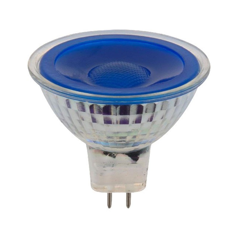 6168400048744 GU5,3 LED COB 5w Bleu 12V AC/DC SPL