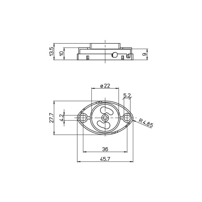 A17560000110F Support de starter par fixation à vis