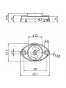 A17560000110F Support de starter par fixation à vis