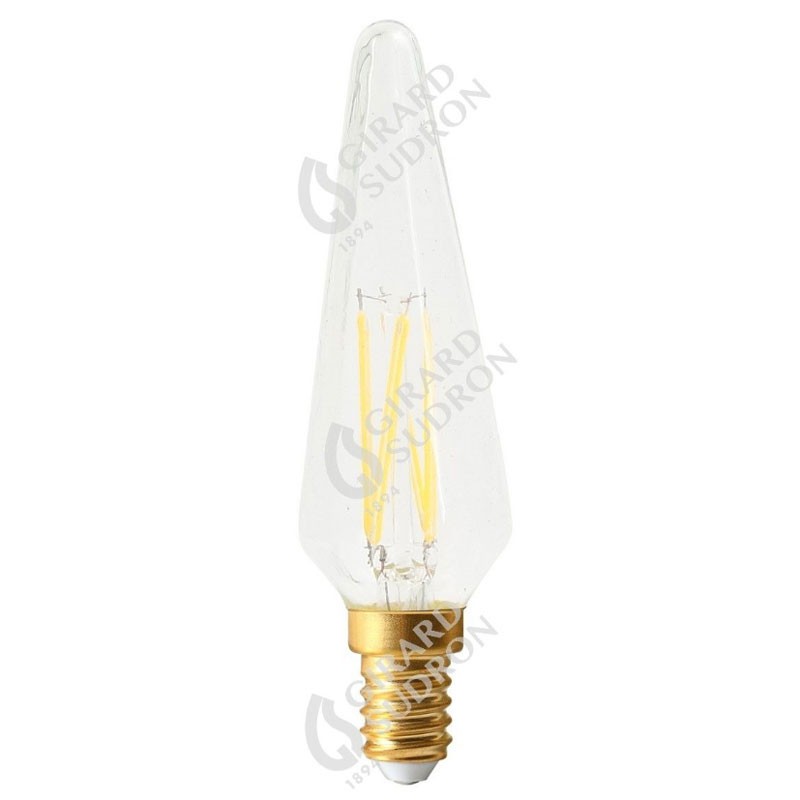 6031900713402 E12 Flamme Claire Bohème LED effet filament 4W 2700K 713402 Girard Sudron