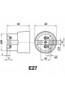 A107401550000 Douille E27 Céramique 2A 250v 210°C