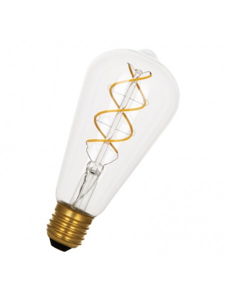 6070500144335 E27 Poirette led ST64 5W 2000K Claire Dimmable Effet filament 240V Spiraled