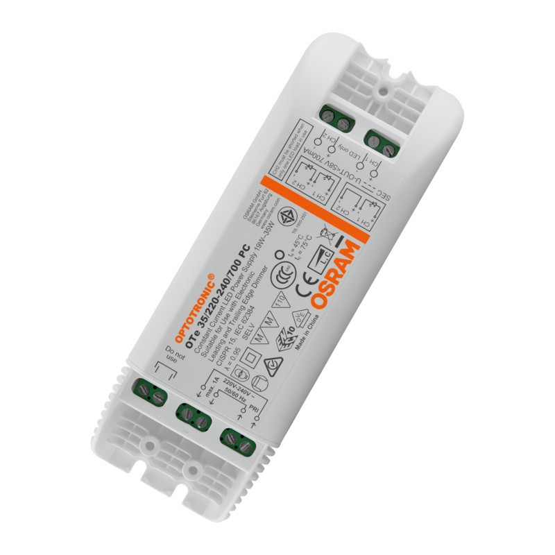 A140200825520 OTE 35/220-240/700 PC OSRAM Driver phase-cut pour luminaires et modules LED