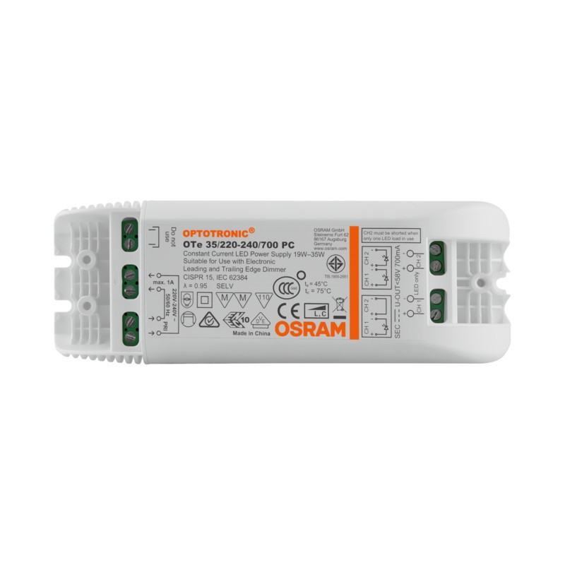 A140200825520 OTE 35/220-240/700 PC OSRAM Driver phase-cut pour luminaires et modules LED