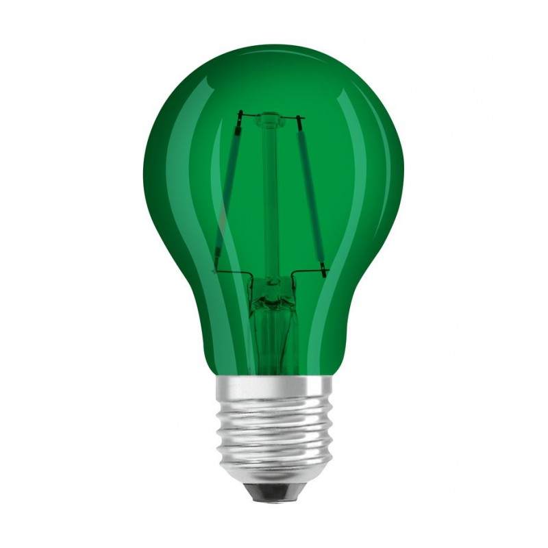 6010200433984 E27 Ampoule led standard Claire Vert LED effet filament 2,5w 230v OSRAM